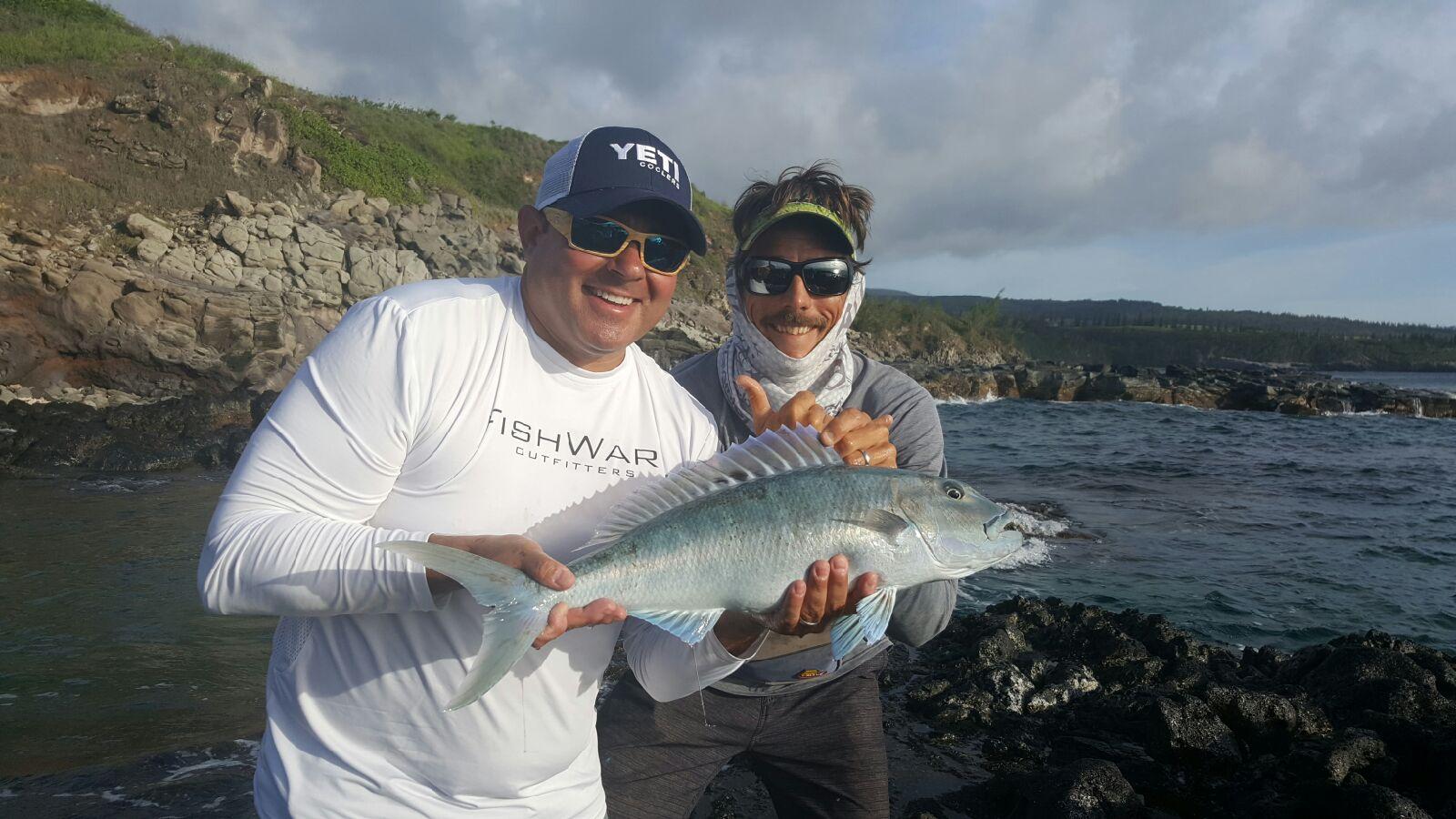 Everyone's stoked - Maui Shore Fishing Guides | Maui Fishing Tours | Maui Activities | Where to